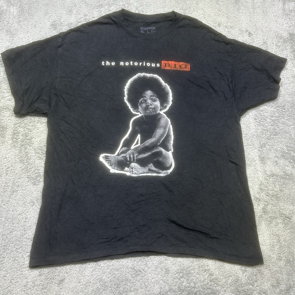 The Notorious BIG T Shirt Mens XL Black Hip‎ Hop Rap Biggie Smalls Short Sleeve